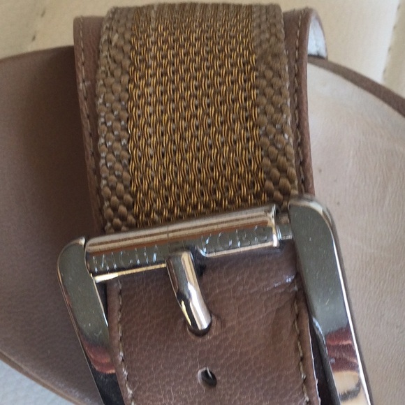 EUC Michael Kors 8M Tan with Gold and Silver Leather Upper Shoes Heels - Picture 9 of 16